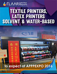 APPPEXPO 2016 UV textile solvent latex exhibitor list preview based on 2015 set UV Flaar Reports